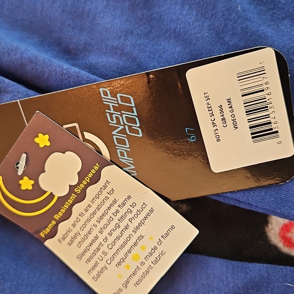 NINTENDO Gold Boys 3pc Sleep Set - 6/7. NEW - Picture 6 of 6